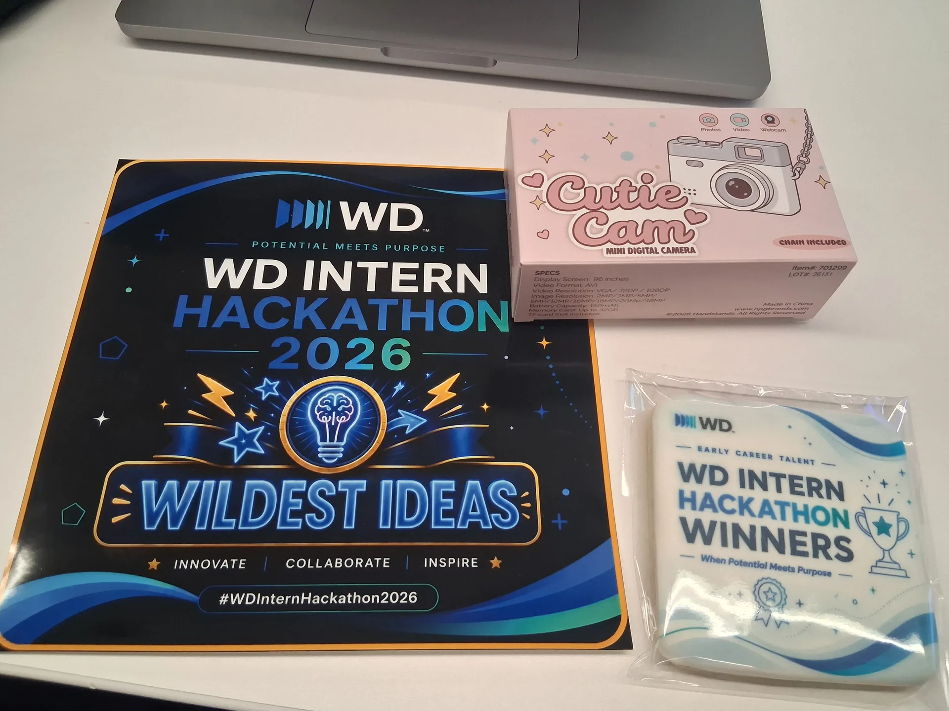 "Wildest Idea" award received at the Western Digital Intern Summit 2026 Hackathon