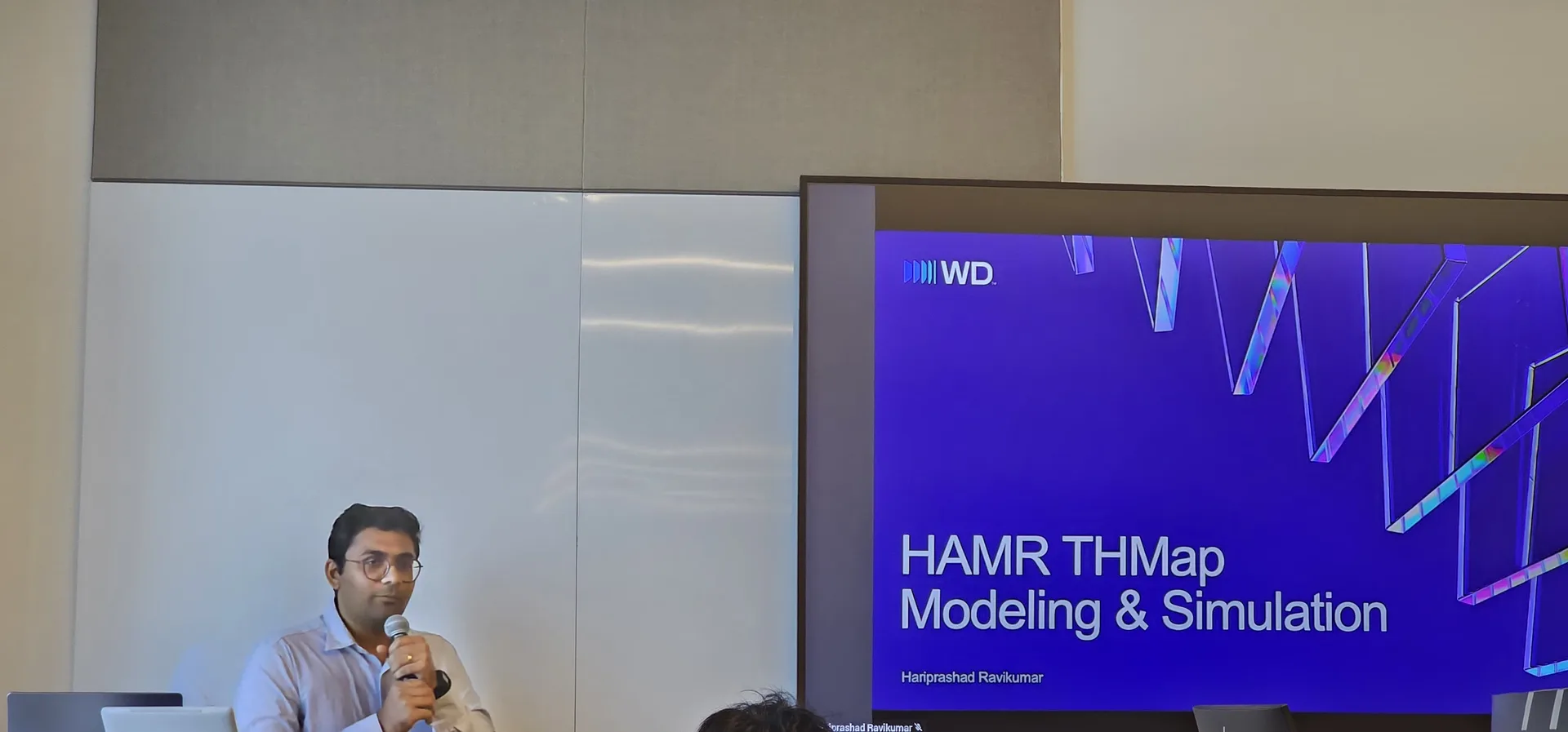 Presenting HAMR simulation research at the Western Digital PhD Expo